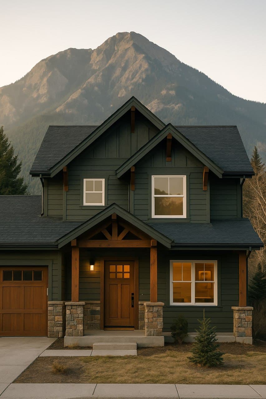Custom mountain home built by Devils Thumb Construction on the Colorado Front Range